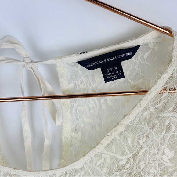 AEO‎ Tiered Ruffle Lace Top - Picture 3 of 7